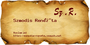 Szmodis Renáta névjegykártya